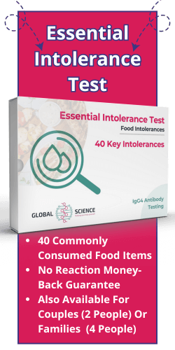 Essential Intolerance Test. 40 Commonly Consumed Food Items. No Reaction Money-Back Guarantee. Also Available For Couples (2 People) Or Families  (4 People)